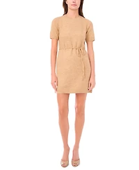 Msk Petite Short Sleeves Sweater Dress