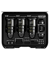 Dzofilm Pictor Super35 Parfocal Cine 3-Lens Kit with 14-30mm, 22-55mm, 50-125mm T2.8 Lens for Pl Mount and Canon Ef, Black