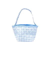 Bits & Bows Toddler Petite Halloween Pumpkin Tote in Blue