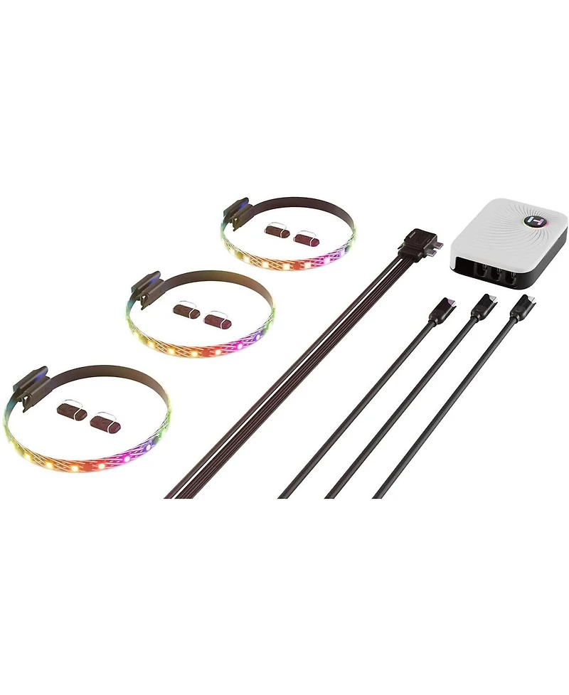 Hyte LS10 13" Argb Led Light Strip, 3-Pack with NP50 Controller