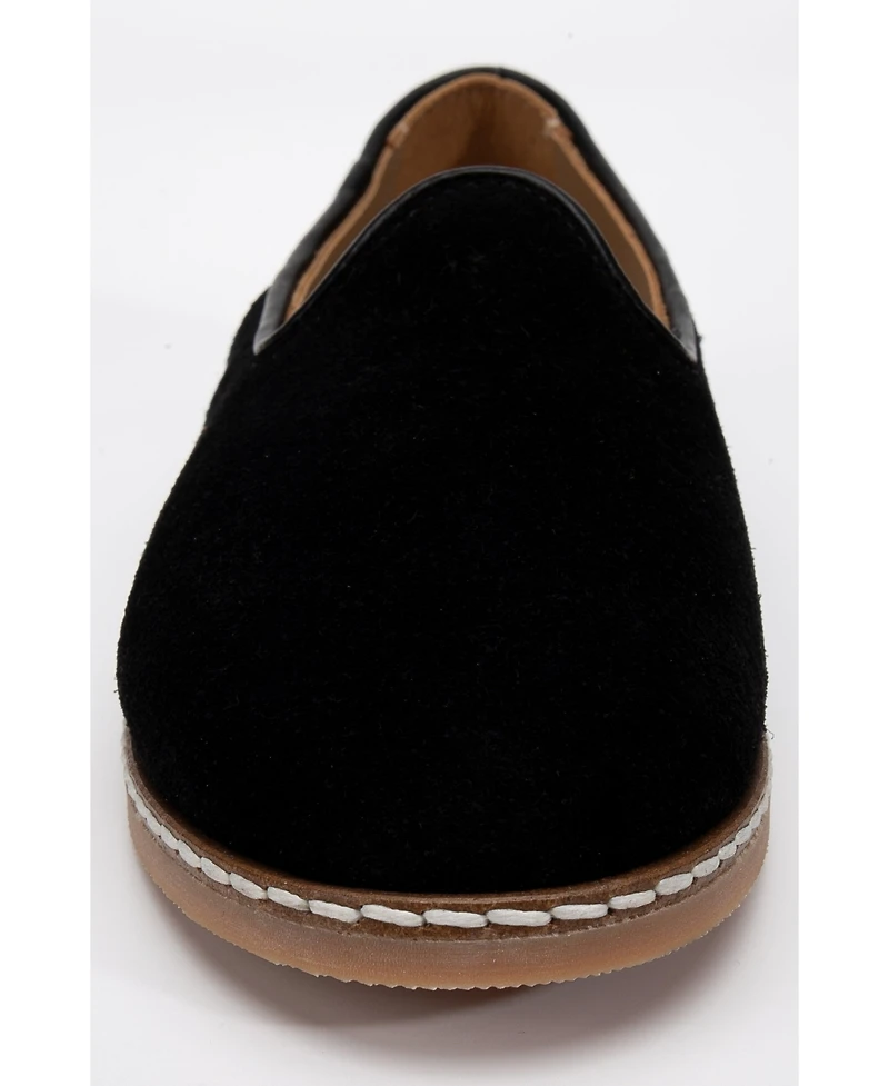 Epilogue Shoes Istanbul Suede Leather Slip On Flats (Women)