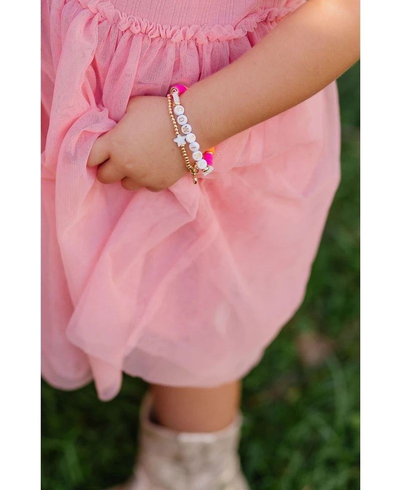 Bits & Bows Girls Cowgirl Bracelet in Purple