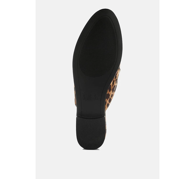 London Rag Alpine Horsebit Detail Mules Women