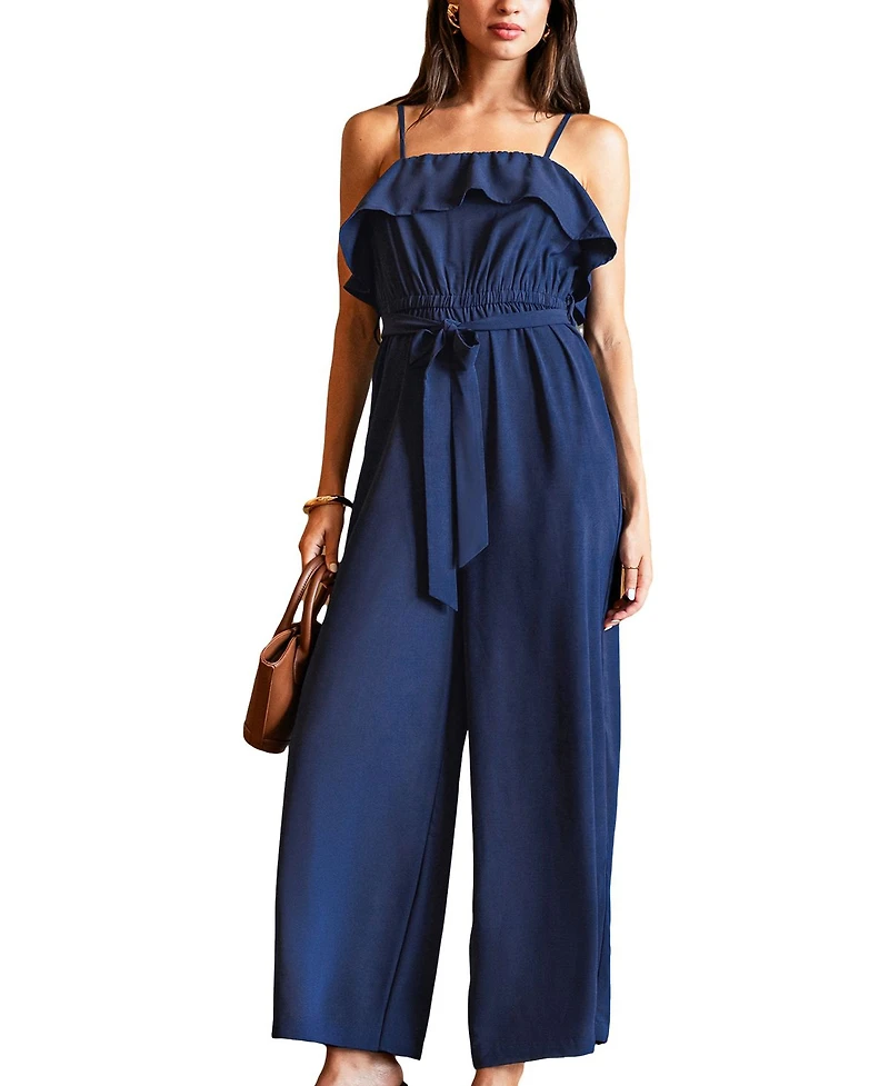 Cupshe Women's Sunday Glow Blue Jumpsuit