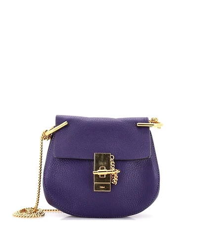 Pre-Owned Chloe Mini Drew Crossbody Bag Leather