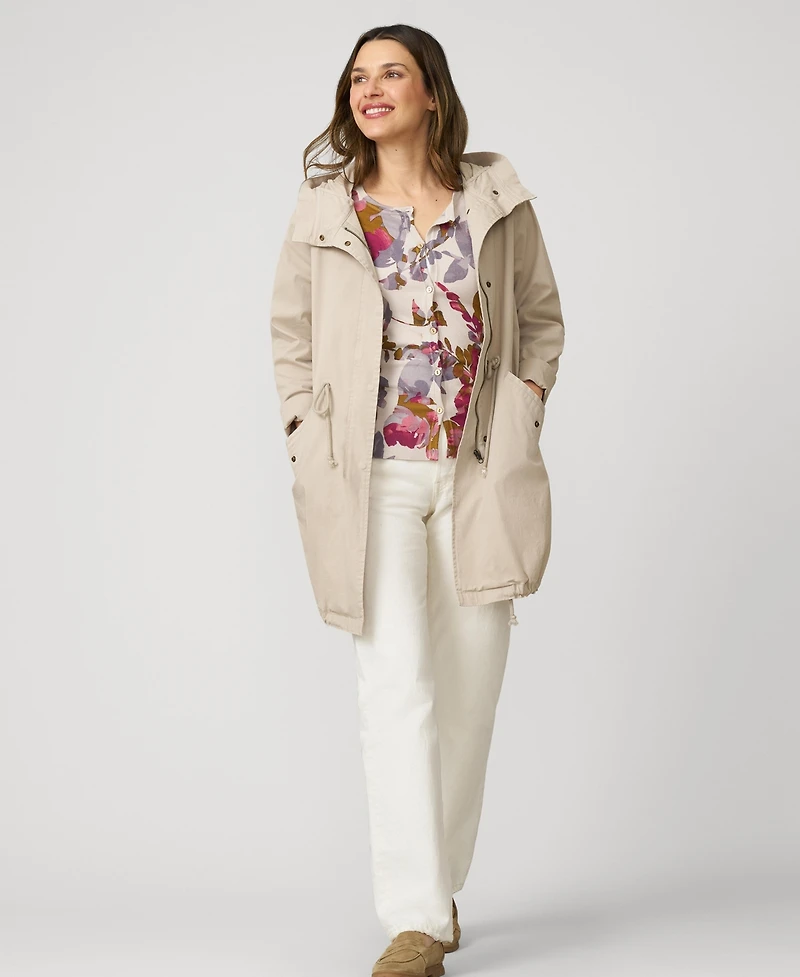 Cable & Gauge Women's Floral Crewneck Cardigan