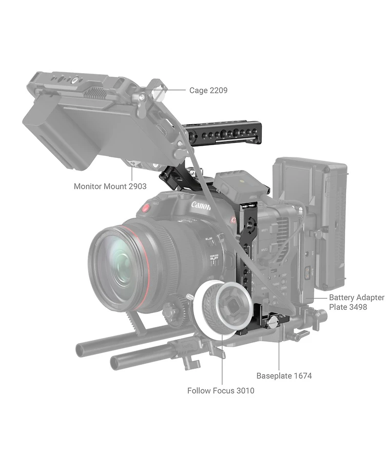 SmallRig Handheld Half Camera Cage Kit for Canon Eos C70