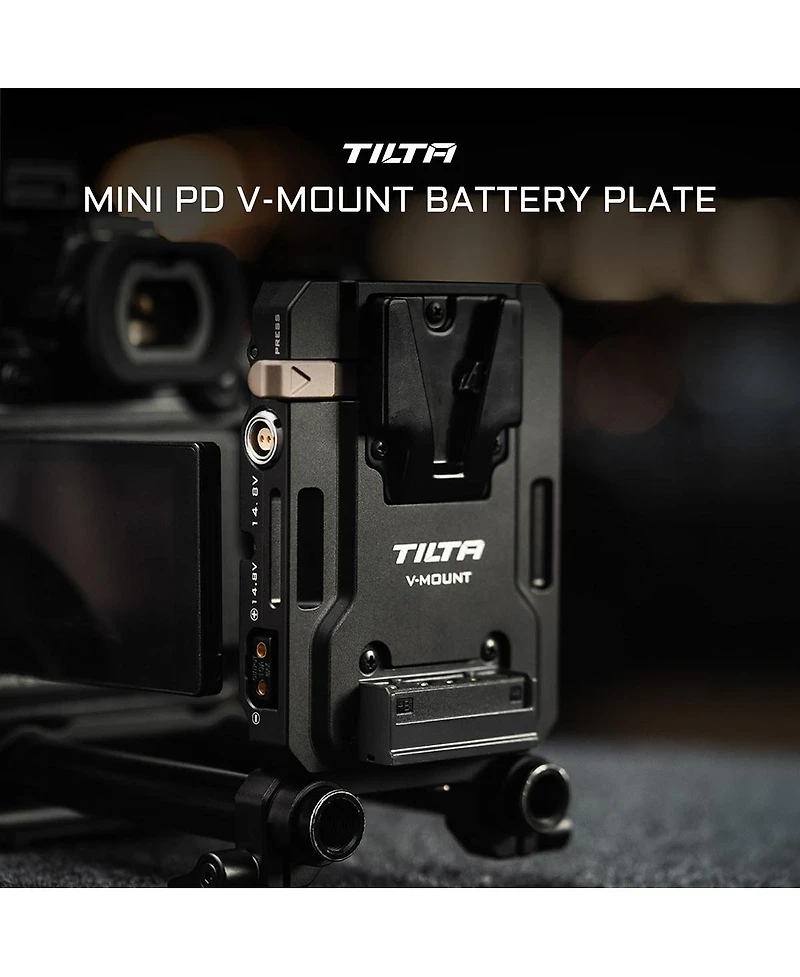 Tilta Mini Pd V-Mount Battery Plate, Black