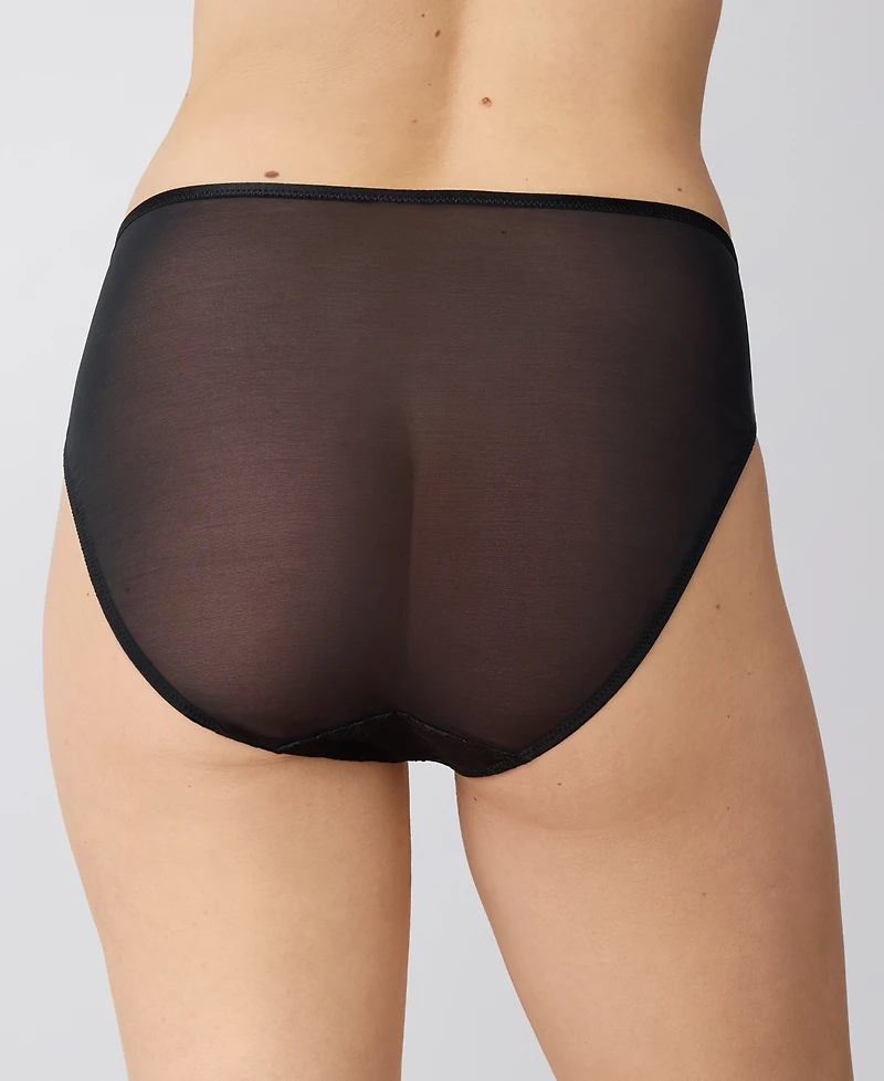 Wacoal Women's Full Bloom Sheer Mesh Hi-cut Brief