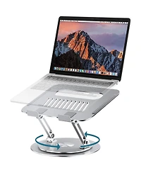 Lifelong Adjustable Laptop Stand with 360° Rotating Base Ergonomic Riser Holder