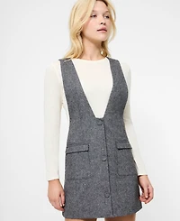 French Connection Women's V-Neck Shift Mini Dress