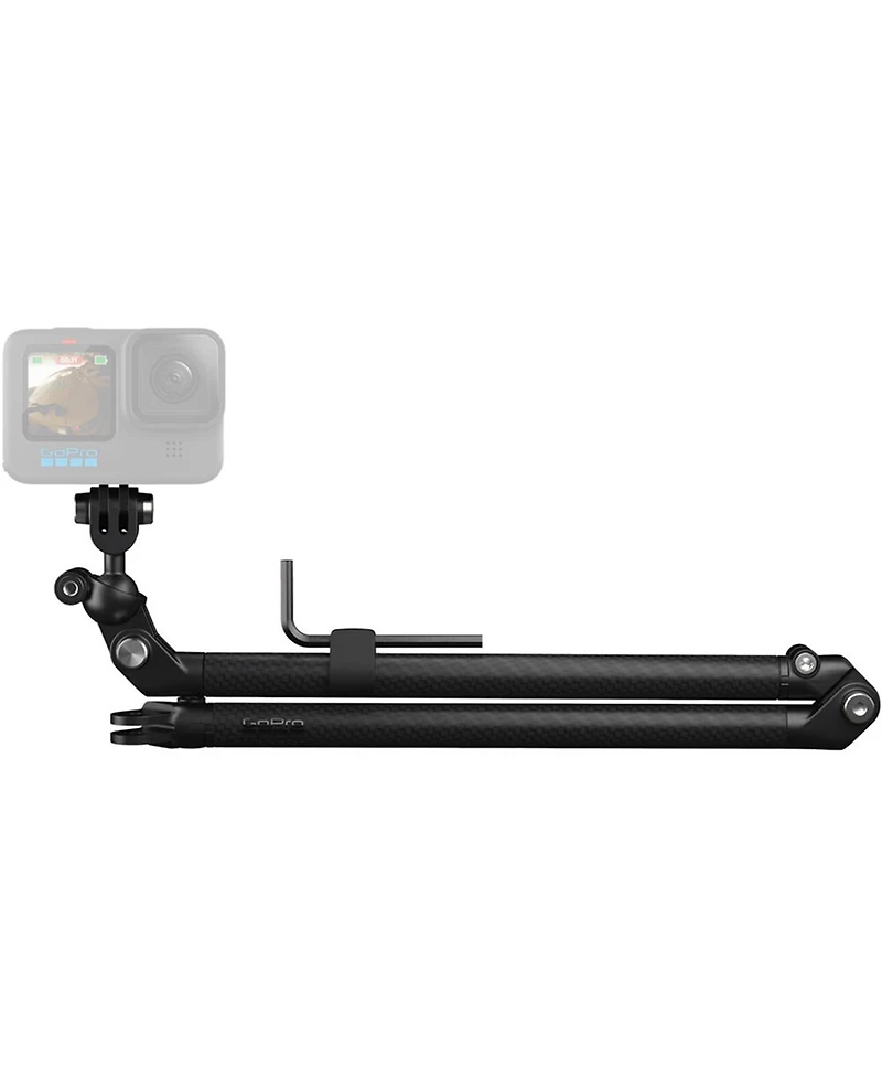 GoPro 10" Carbon Fiber Boom Arm Extension Rig Kit with Bar Mount for Hero and Max Cameras