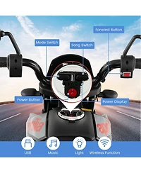 12V Licensed Aprilia Kids Ride On Motorcycle Electric Dirt Bike with Light & Music