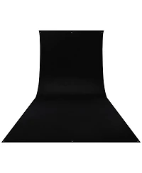 Westcott 9x20 Feet Wrinkle Resistant Cotton Background, Rich Black