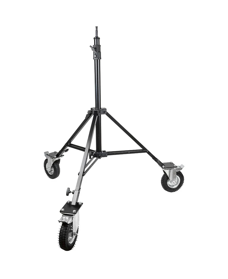 Kupo 2-Section Steadicam Stand with 8" Pneumatic Wheel Set, Black