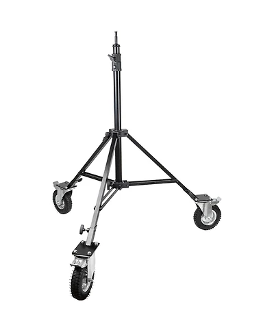 Kupo 2-Section Steadicam Stand with 8" Pneumatic Wheel Set, Black