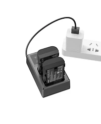 SmallRig 2x Lp-E6NH 14.69Wh 7.2V 2040mAh Camera Battery and Dual Charger Kit