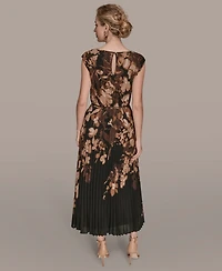 Donna Karan New York Women's Floral Belted Dress
