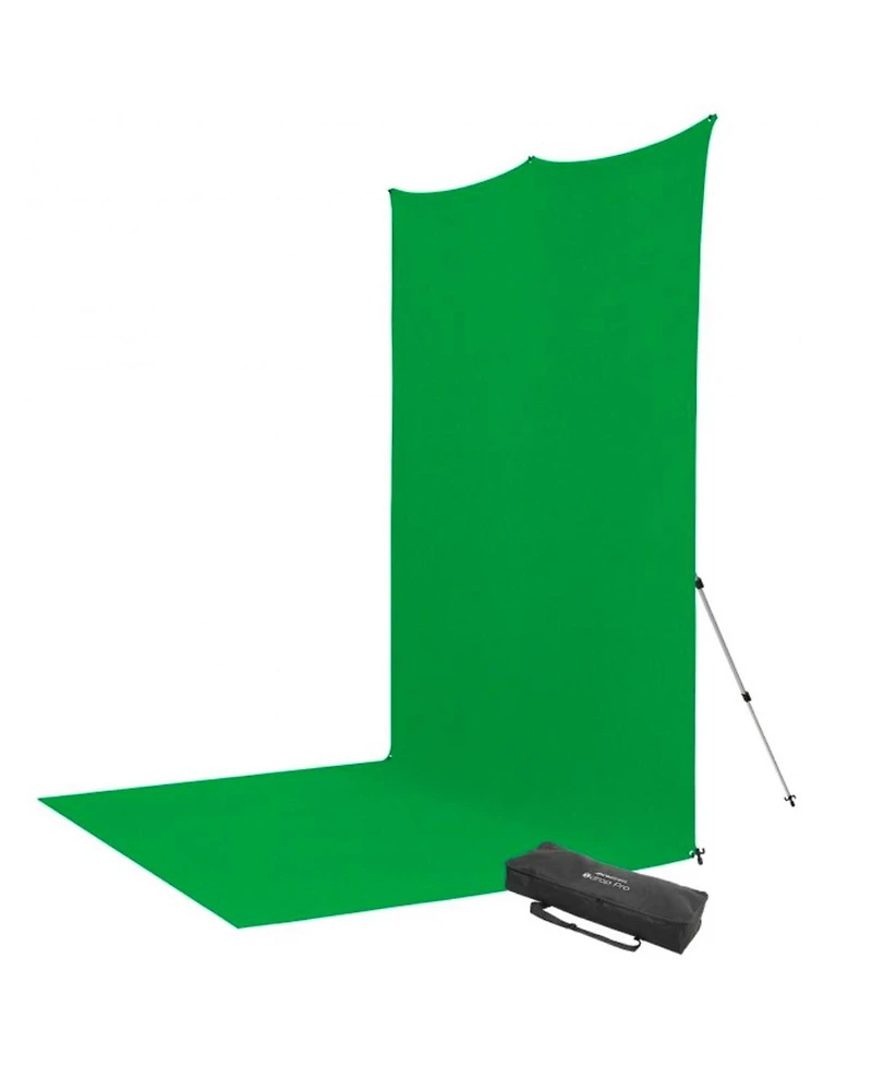 Westcott 8x13' X-Drop Pro Backdrop Kit with Stand, Chroma-Key Green Screen Sweep