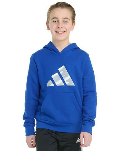 Adidas Big Boys Long Sleeve Graphic Fleece Hoodie