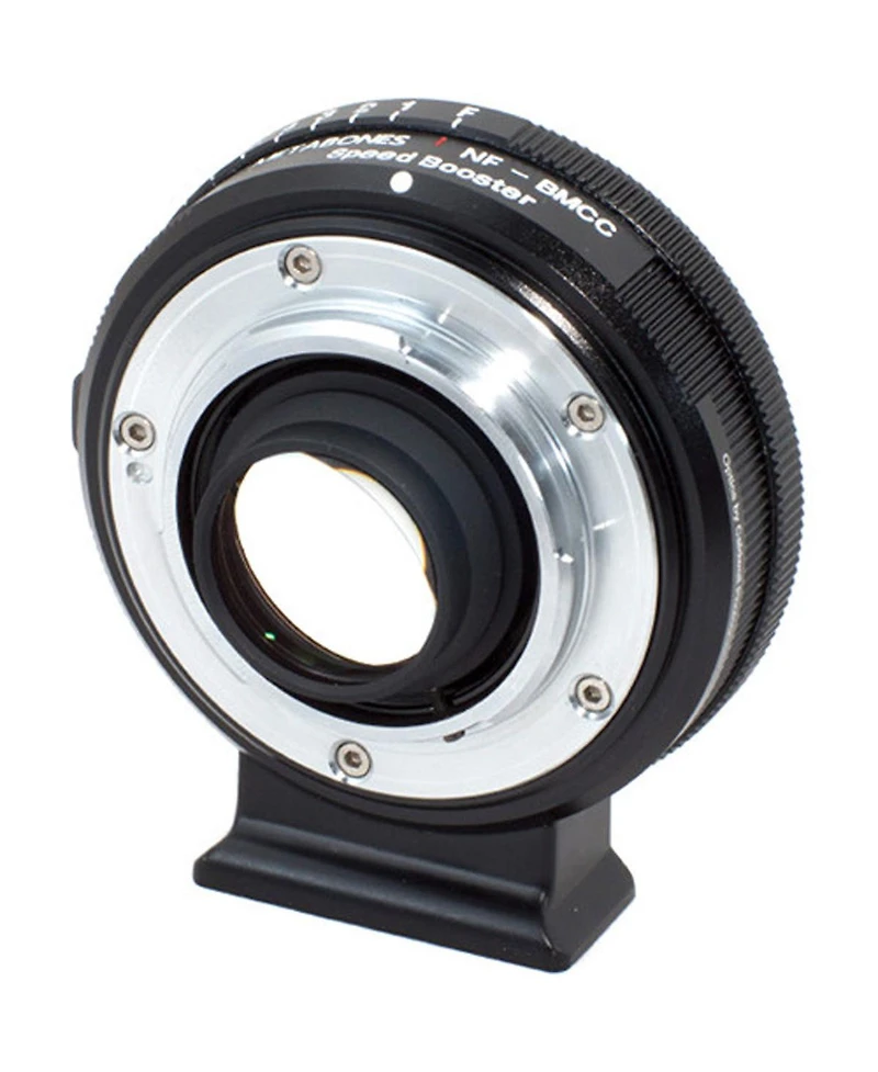 Metabones Nikon G Lens to Blackmagic 2.5k Cinema Camera with Micro 4/3 Speed Booster, Matte-Black