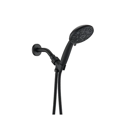 Rainsken Matt black high pressure multi function with hand held shower faucet