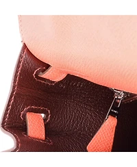 Pre-Owned HERMES Kelly 25 Handbag Verso Epsom with Palladium Hardware