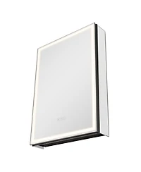 Slickblue Recessed Lighted Cabinet with Dual Mirrors for Bathroom Storage