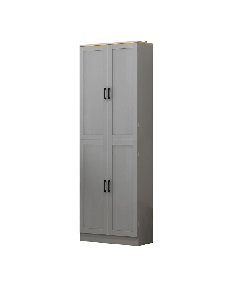 Freestanding Kitchen Pantry Cabinet with Doors for Dining and Cooking Essentials