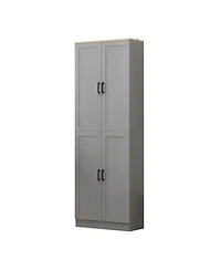 Freestanding Kitchen Pantry Cabinet with Doors for Dining and Cooking Essentials