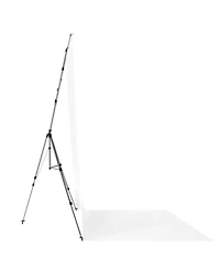 Westcott 8x13' X-Drop Pro Wrinkle-Resistant Backdrop Kit with Stand, High-Key White Sweep