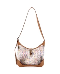 Pre-Owned Hermes 31 Trim Duo Bag Printed Silk and Leather