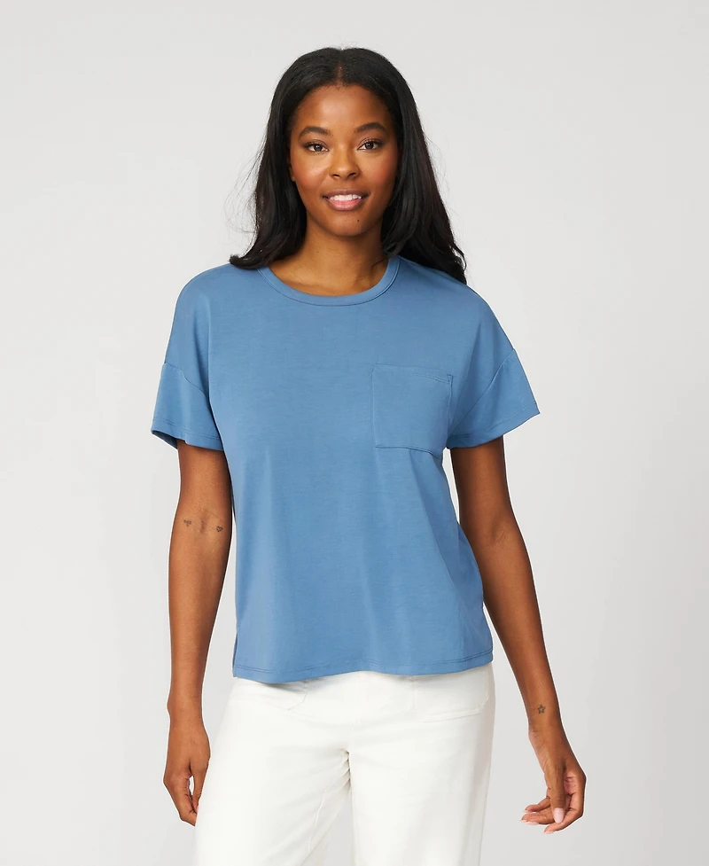 Cable & Gauge Women's Soft Modal Pocket Tee