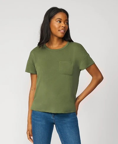 Cable & Gauge Women's Soft Modal Pocket Tee