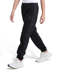 Adidas Big Boys Pull On Winterized 3-Stripes Joggers