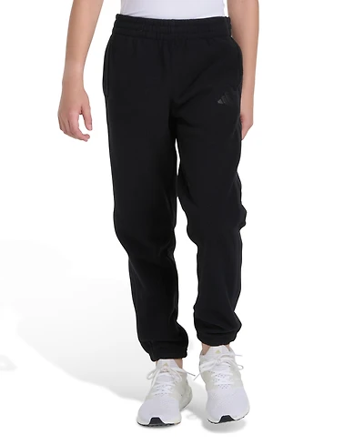 Adidas Big Boys Pull On Winterized 3-Stripes Joggers