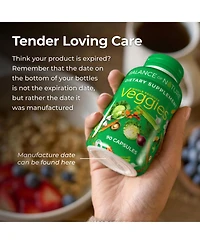 Balance of Nature Veggies Whole Food Supplement with Superfood Vegtables