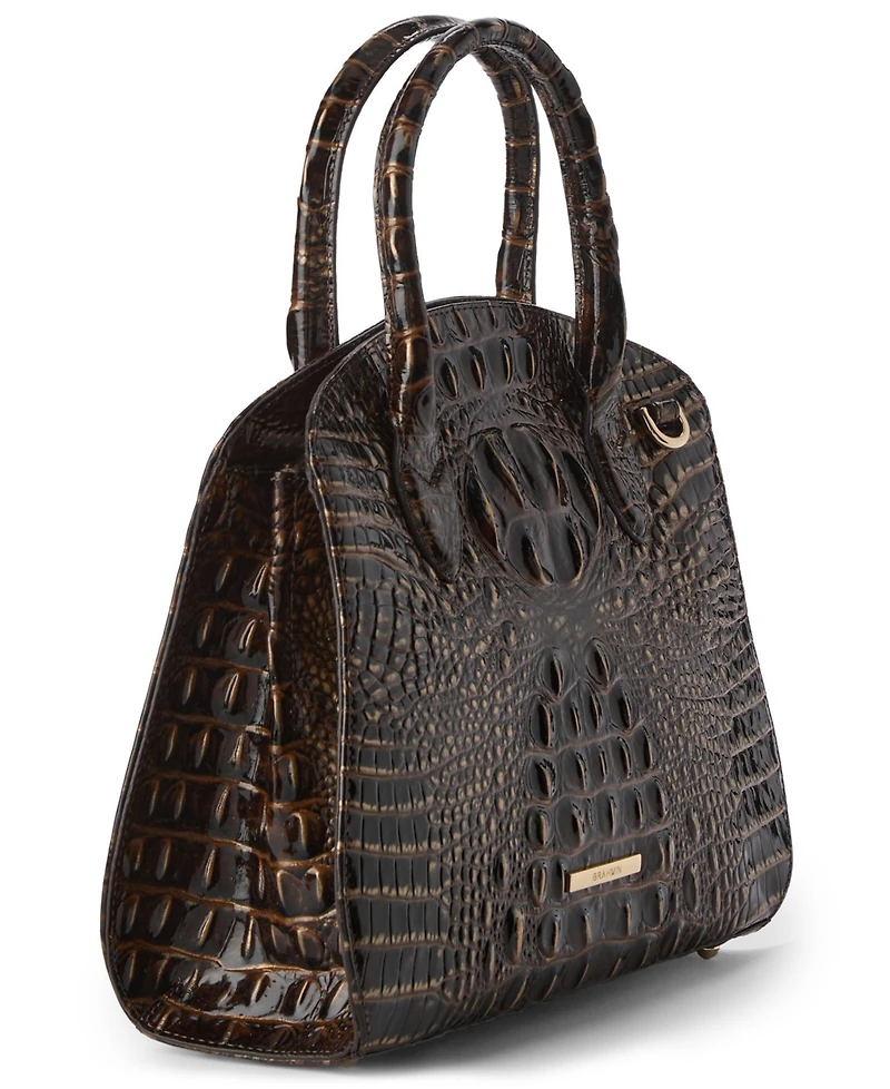Brahmin Rosetta Melbourne Medium Leather Satchel Bag