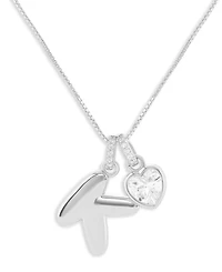 Holiday Lane Sterling Sliver Letter Initial Charm Necklace, Macy's Exclusive