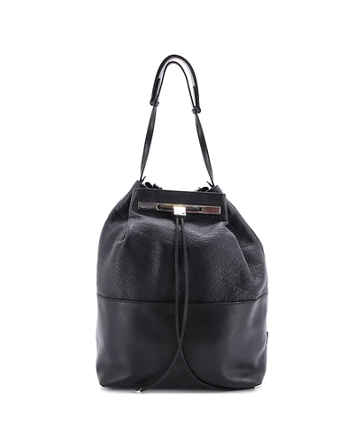 Pre-Owned The Row Large Drawstring Backpack Leather