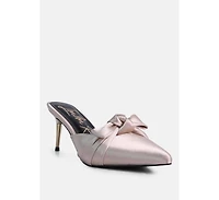 Queenie Satin Stiletto Mule Women