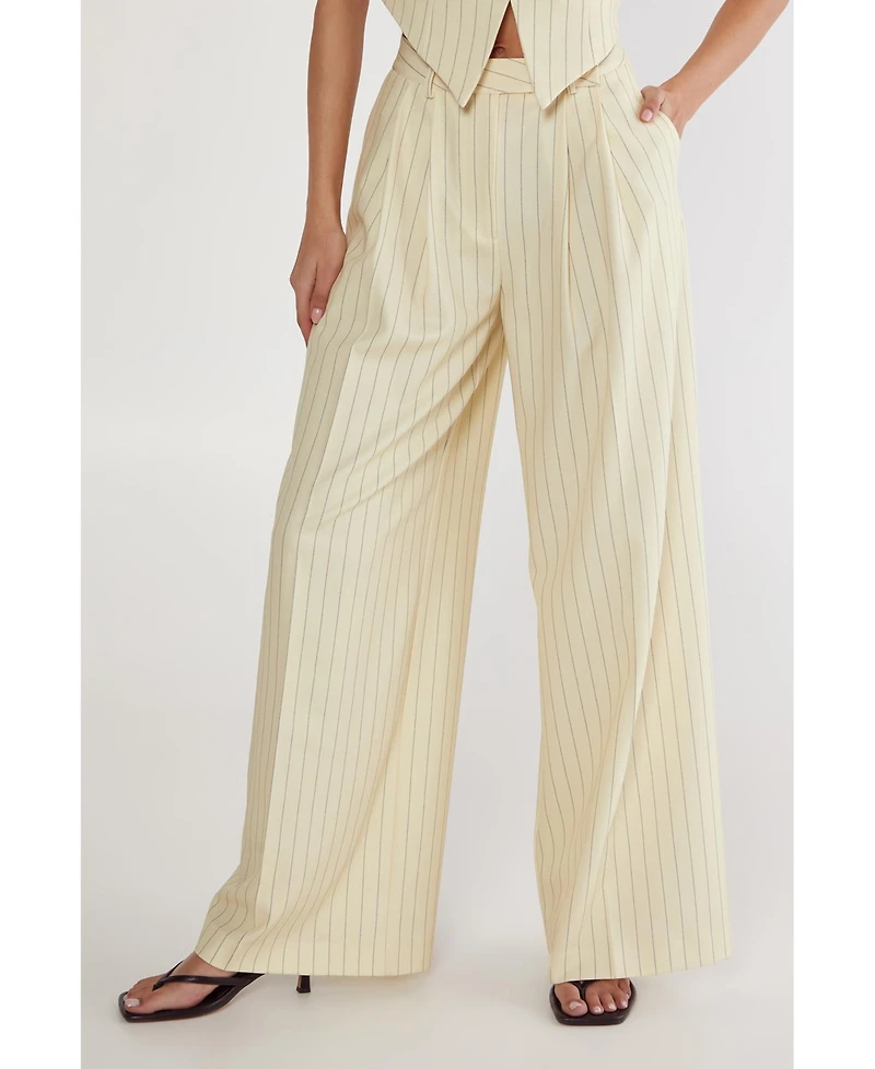 Nasty Gal Women's Pinstripe Tailored Pants