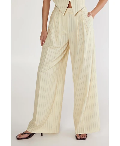 Nasty Gal Women's Pinstripe Tailored Pants