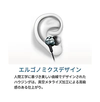 Philips Audio PRO6305BK/00 in-Ear Headset (Ergonomic Design, Built-in Microphone, High-Res Audio, Noise Isolating, 3 Sizes of Ear Caps) Black/Silver
