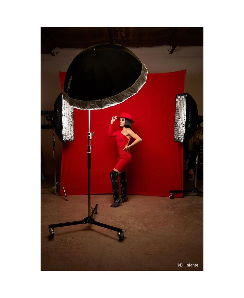 Westcott 8x8' X-Drop Pro Wrinkle-Resistant Backdrop, Scarlet Red