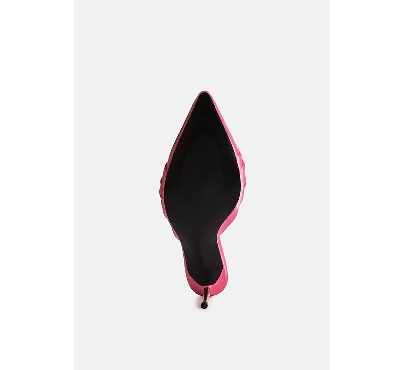 Queenie Satin Stiletto Mule Women