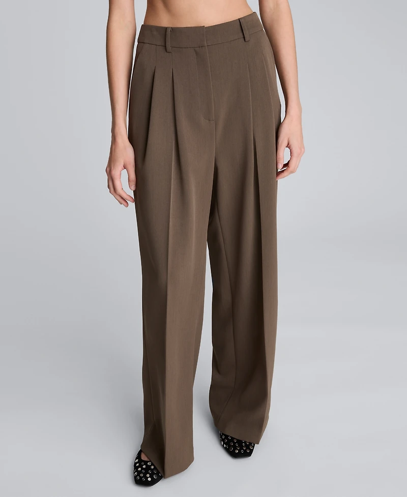 Kenneth Cole Women's High Rise Wide Leg Pants