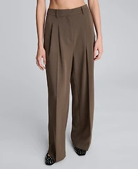 Kenneth Cole Women's High Rise Wide Leg Pants