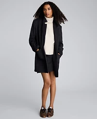 Kenneth Cole Women's Pinstripe Patch Pocket Jacket