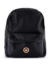 Pre-Owned Versace Medium Medusa Zip Backpack Leather